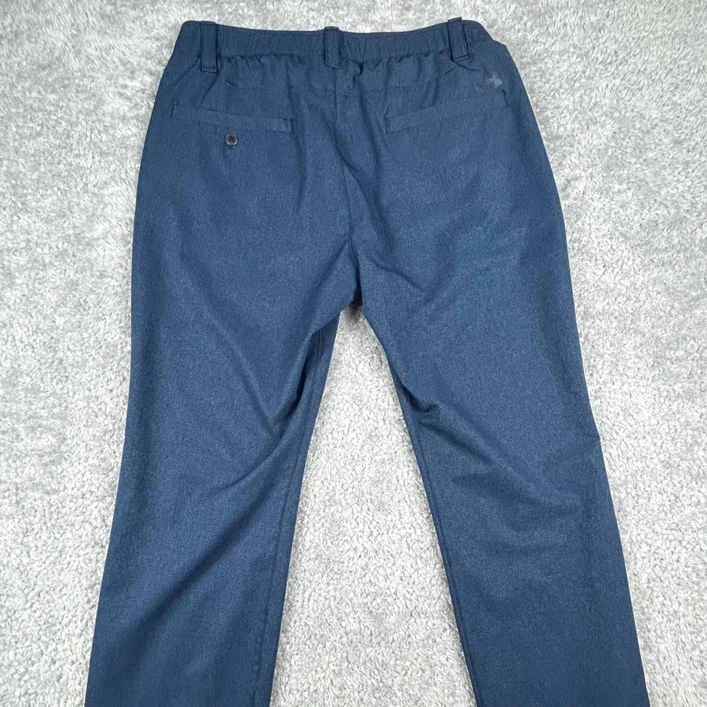 Under Armour Match Play Men Blue Loose Fit Golf Pants 32x30 Textured Performance